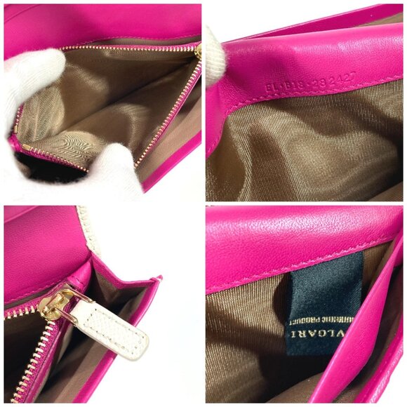 BVLGARI Bulgari Bulgari Logo Clip long wallet bifold Long Wallet Leather White - Picture 16 of 16